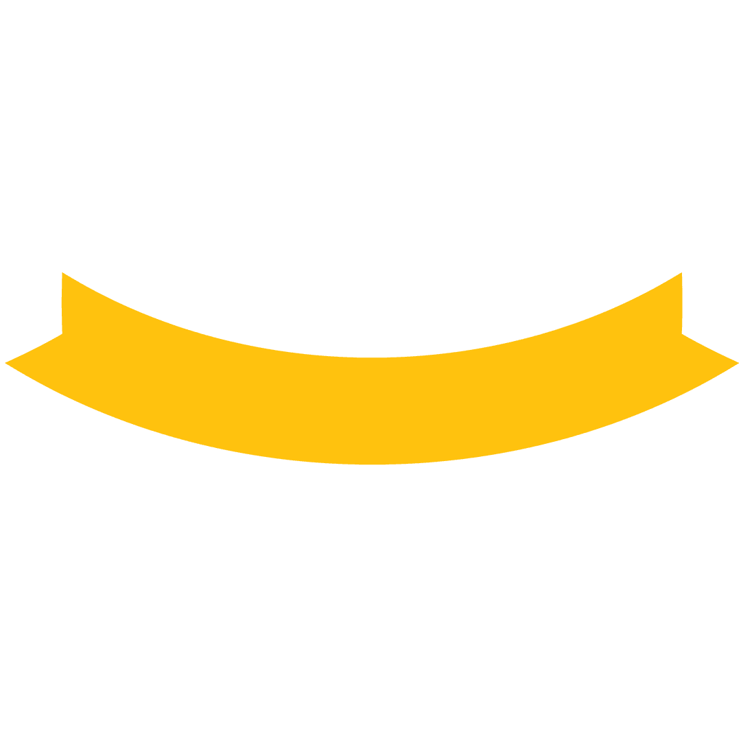 Transparent Yellow Ribbon with Copy Space for Messages