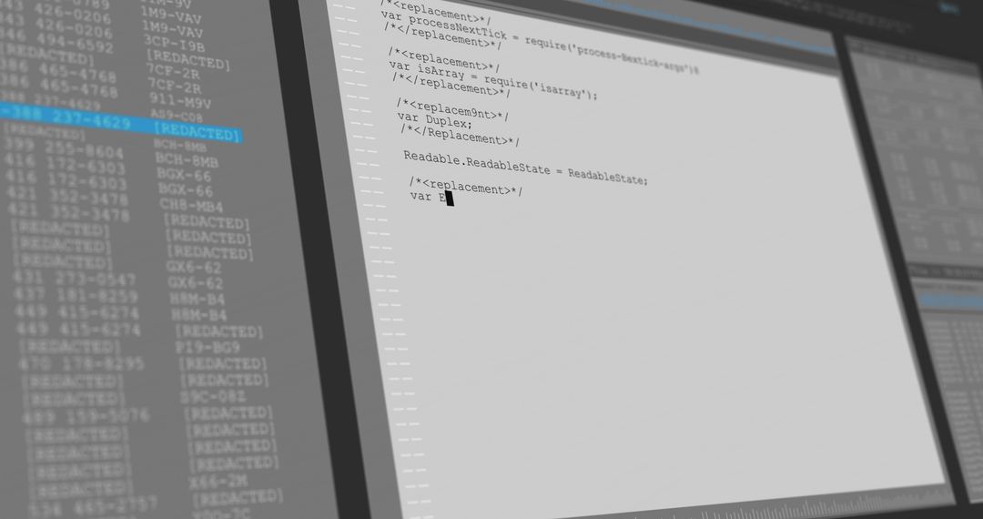 Data Processing on Multiple Computer Screens