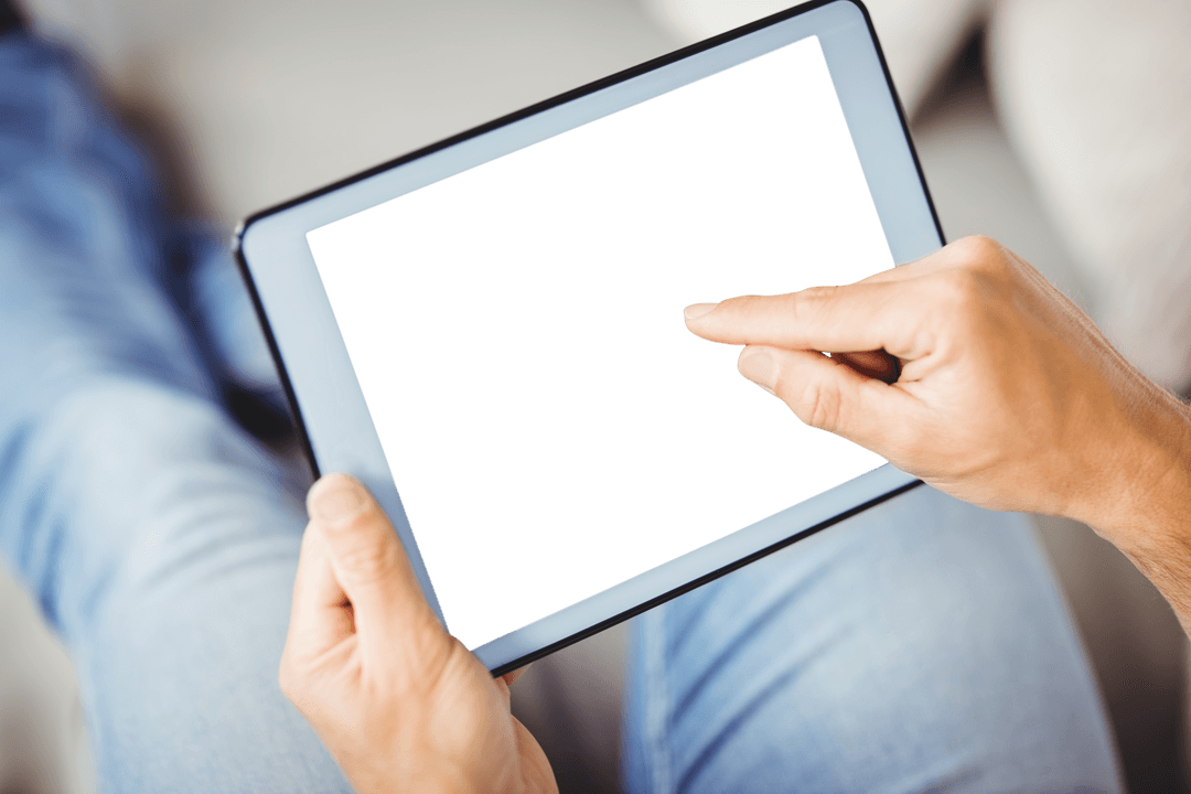 Transparent Digital Tablet in Everyday Use