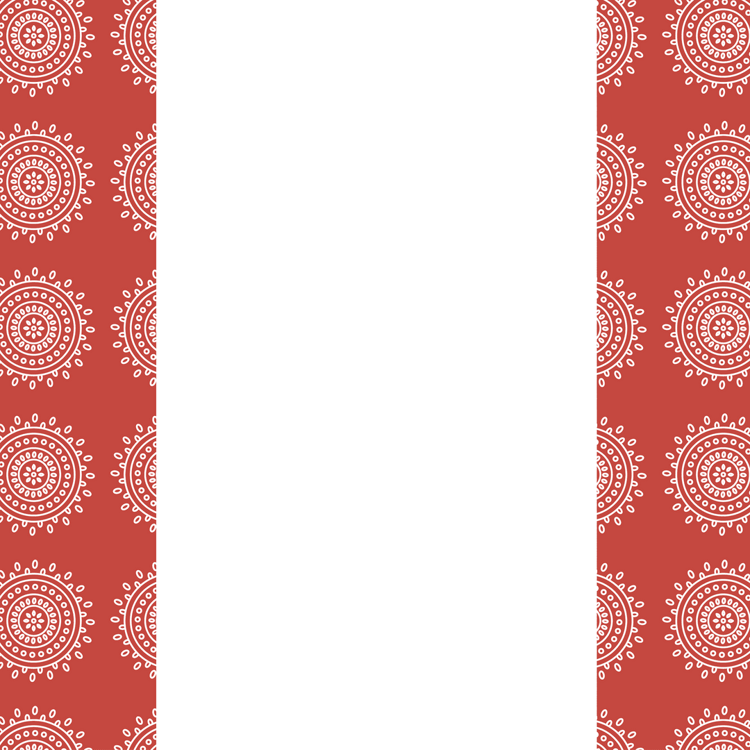 Digital Mandala Pattern on Transparent Background