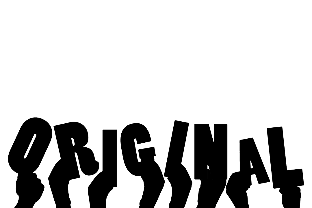 Original Text Icon Hands Transparent Background Design