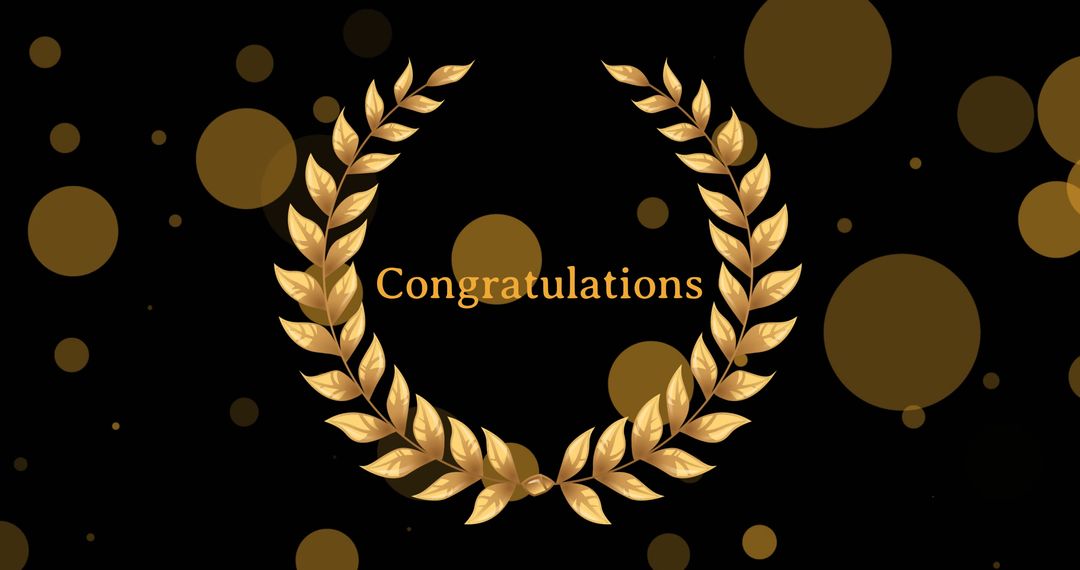 Golden Laurels Design for Celebratory Success Theme