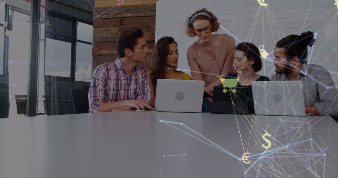 Diverse Team Discussing Digital Networking Strategies