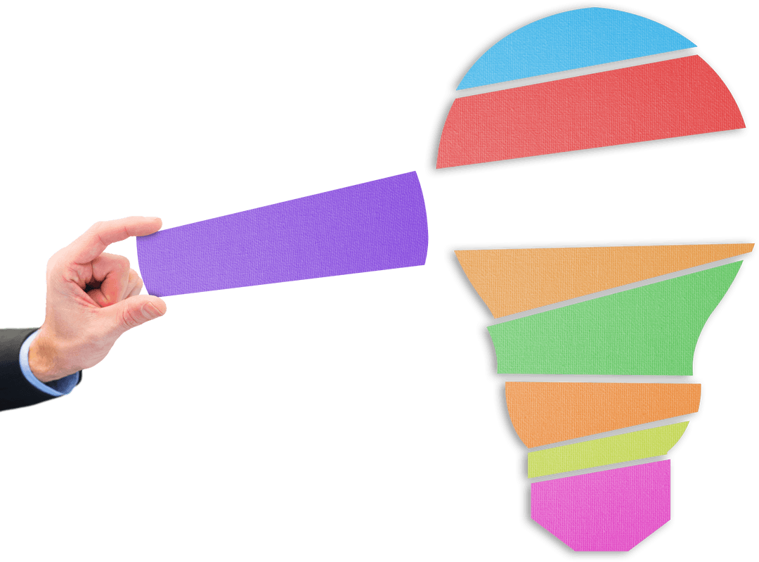 Solving Colorful Transparent Bulb Jigsaw Puzzle