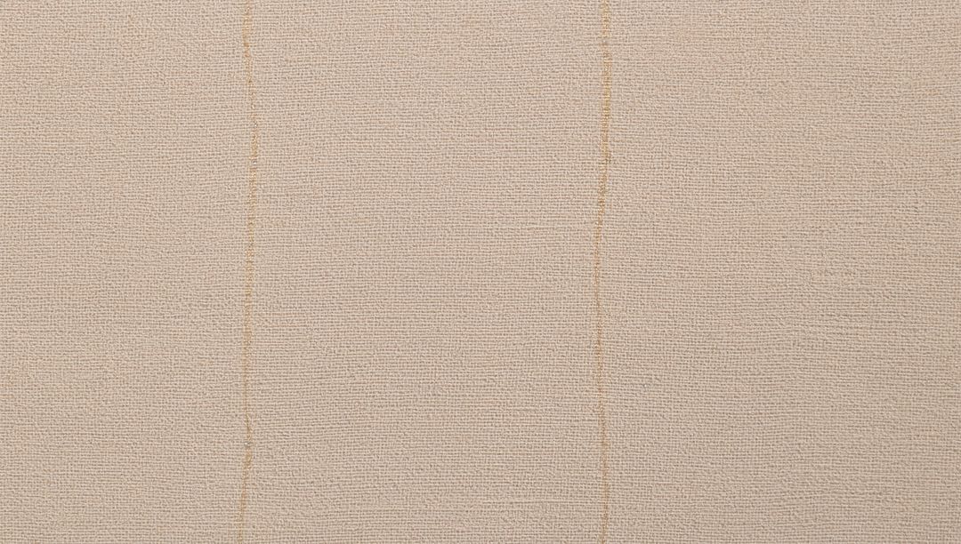 Beige woven textile wall panel featuring subtle vertical seams and neutral texture