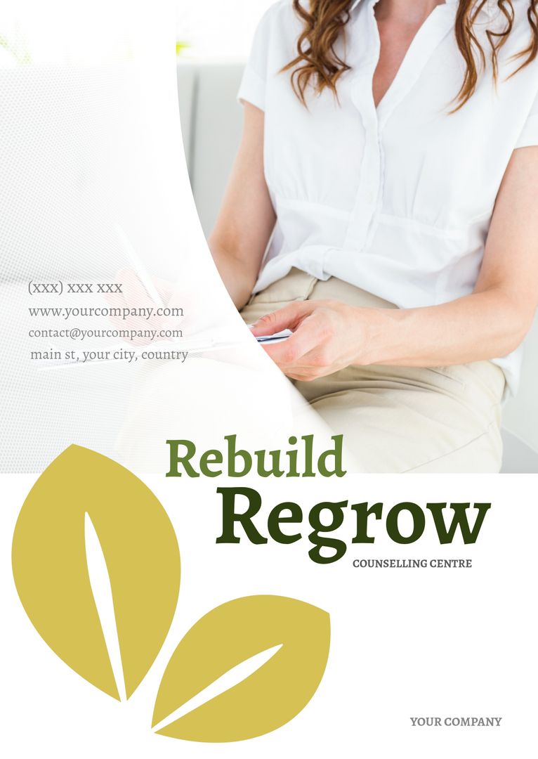 Wellness Services Promotion Featuring Serene Atmosphere Symbolizing Growth