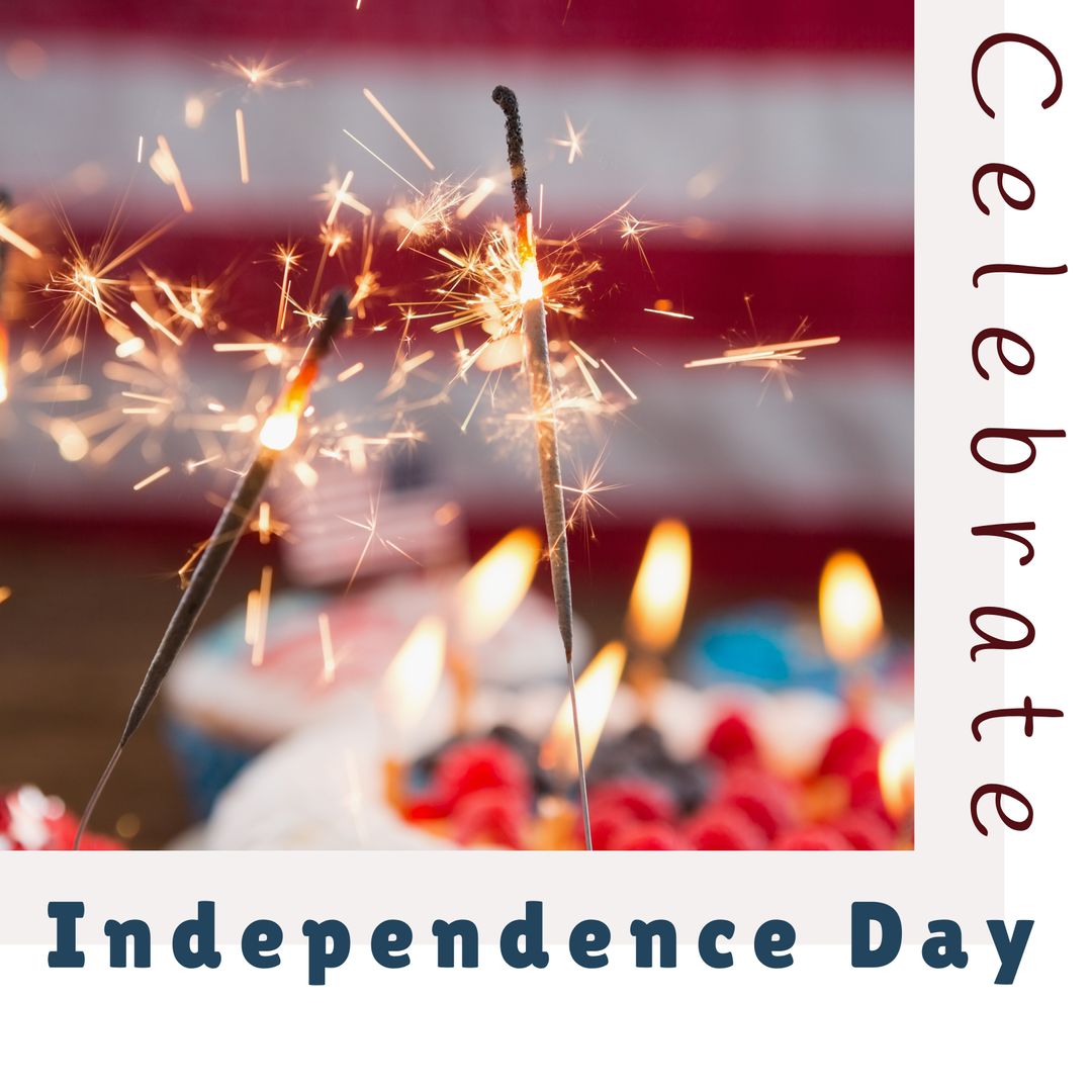 Sparklers Illuminating Independence Day Celebration Decor