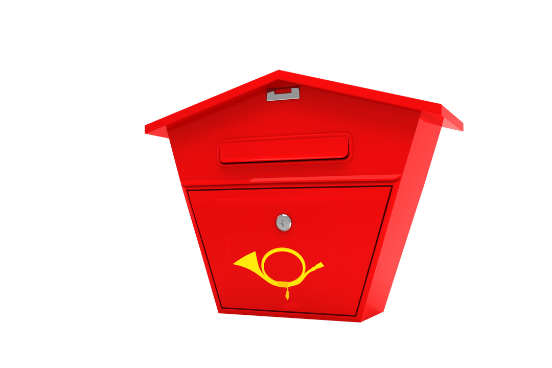 Red Mailbox Illustration on Transparent Background: Post Concept - Download Free Stock Images Pikwizard.com