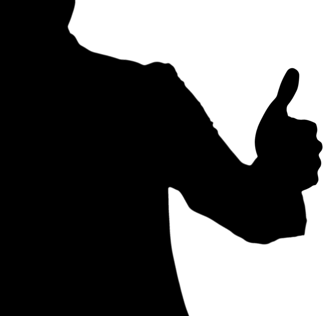 Person Showing OK Gesture on Transparent Background