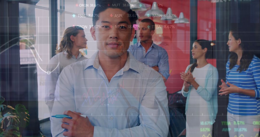 Data Processing Concept with Diverse Business Team Meeting