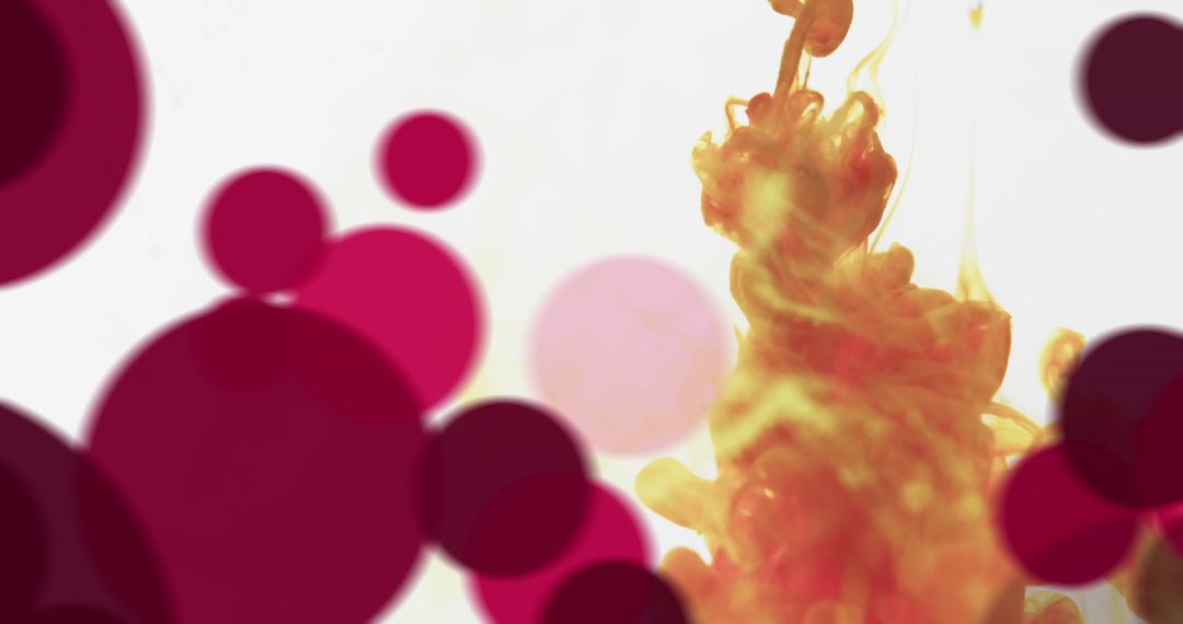 Abstract Colorful Shapes with Fluid Motion Concept