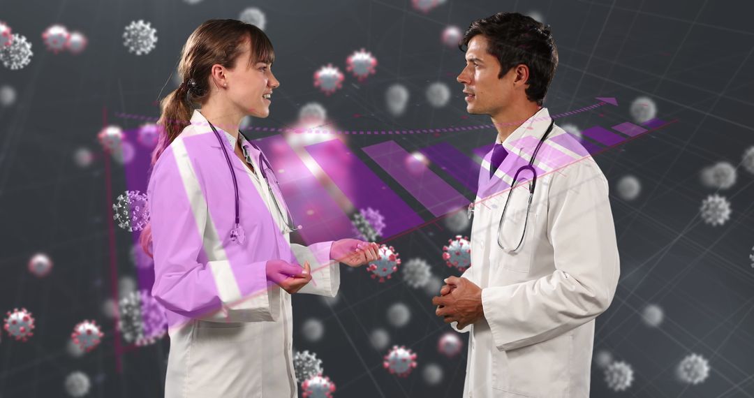 Doctors Discussing COVID-19 Research and Data