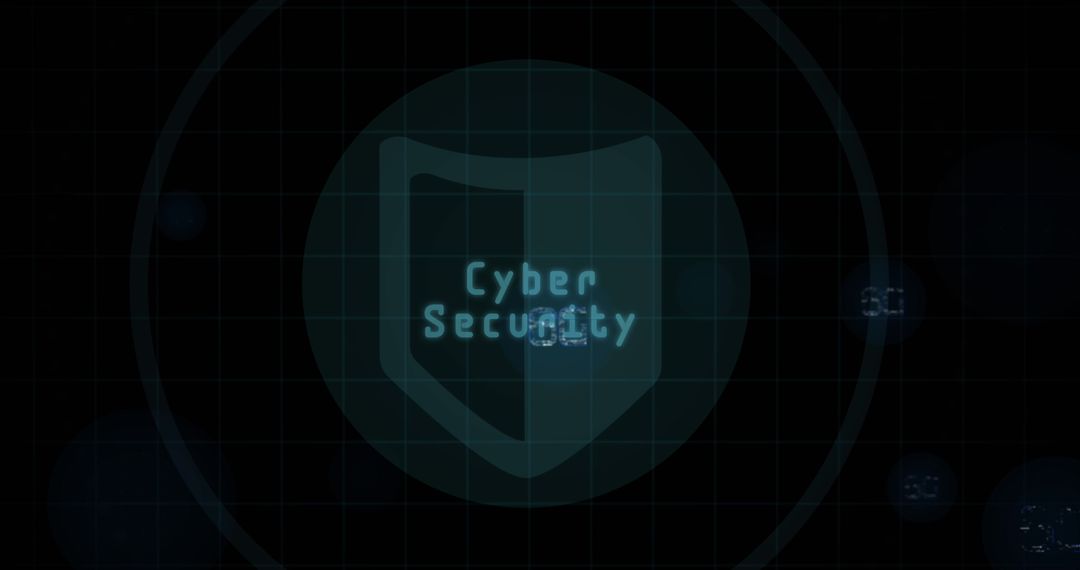 Cyber Security Concept with Shield and 6G Digital Background