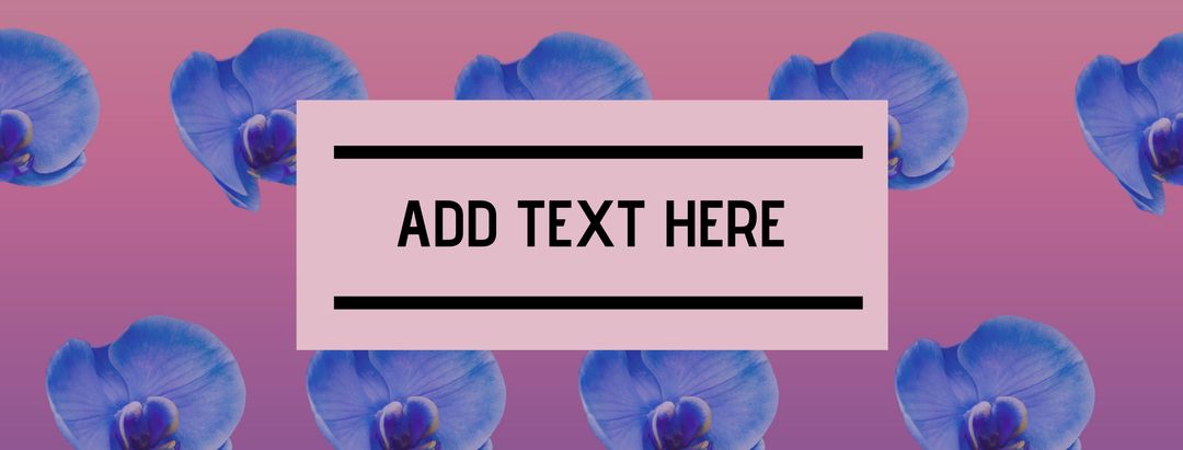 Elegant orchid background for custom text and branding