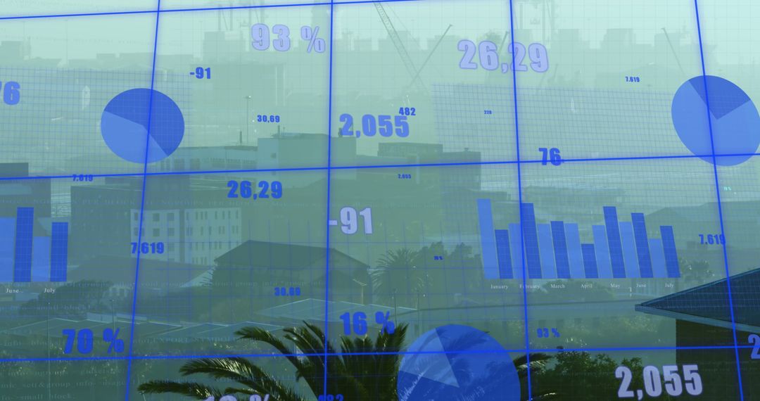 Statistical Data Processing with Cityscape Background