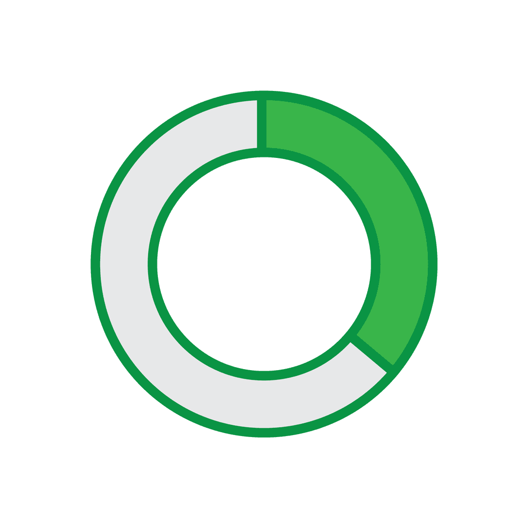Green Circular Diagram with Transparent Background