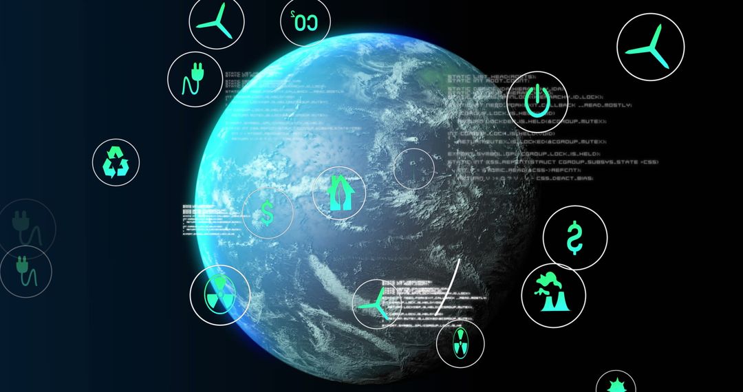 Global Network and Data Connection with Futuristic Technology