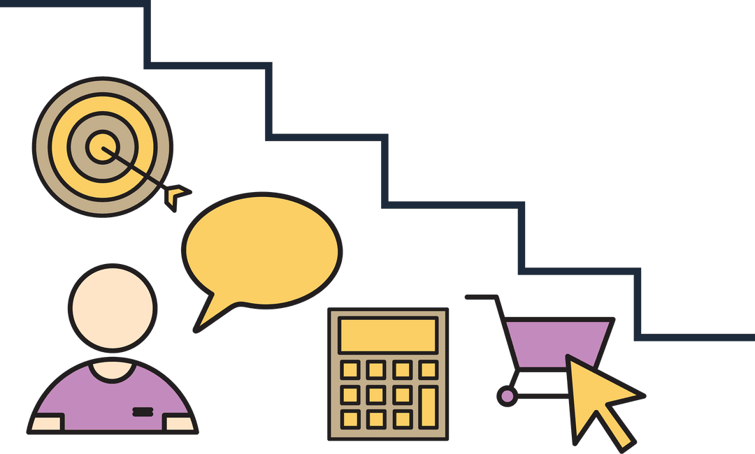 Transparent Online Shopping Symbols Set for Communication