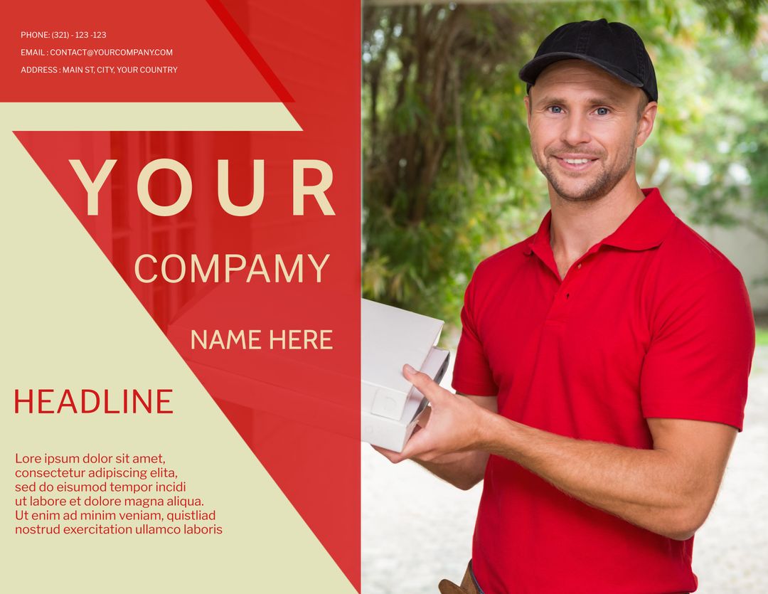 Confident Technician Promoting Professional Home Services