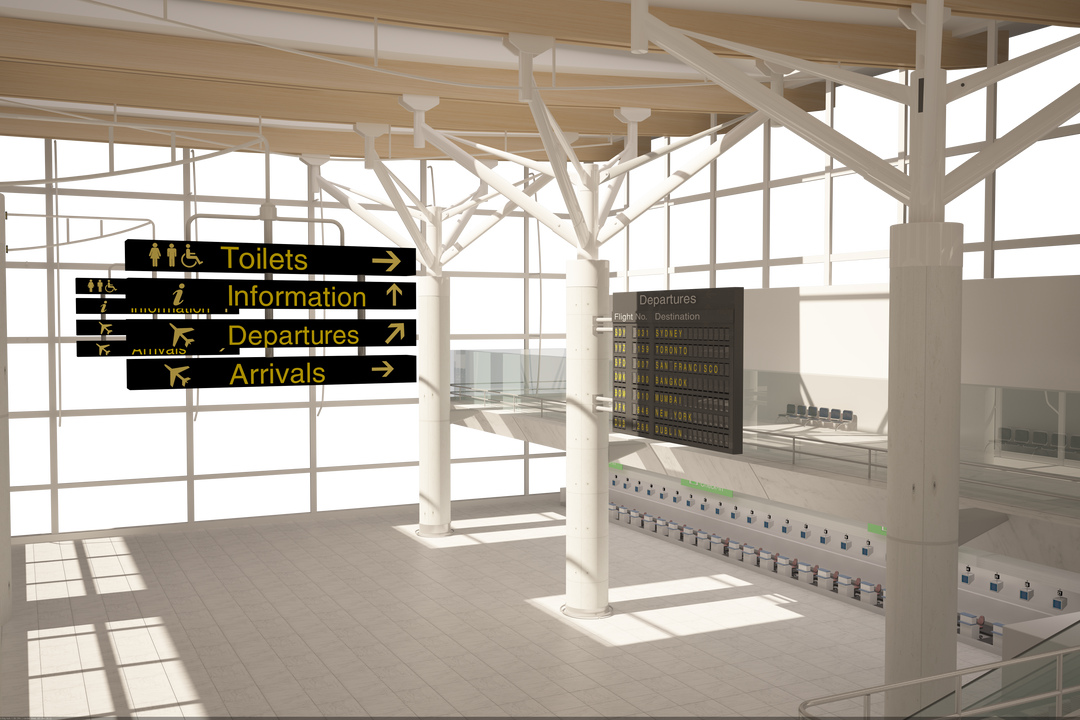 Transparent Vector Illustration of Modern Airport Interior Concept - Download Free Stock Images Pikwizard.com