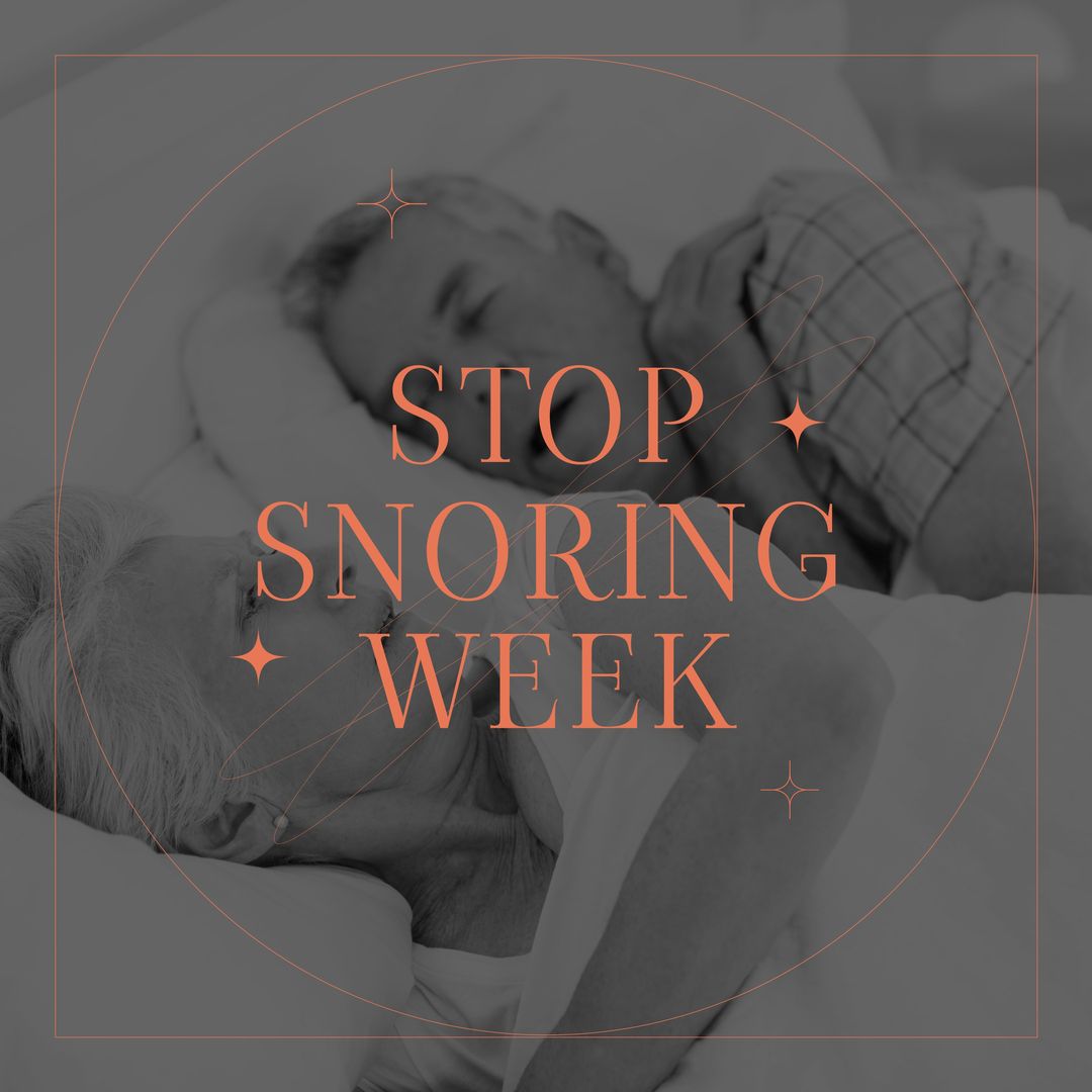 Stop Snoring Week Campaign Featuring Elderly Couple Resting - Download Free Stock Templates Pikwizard.com