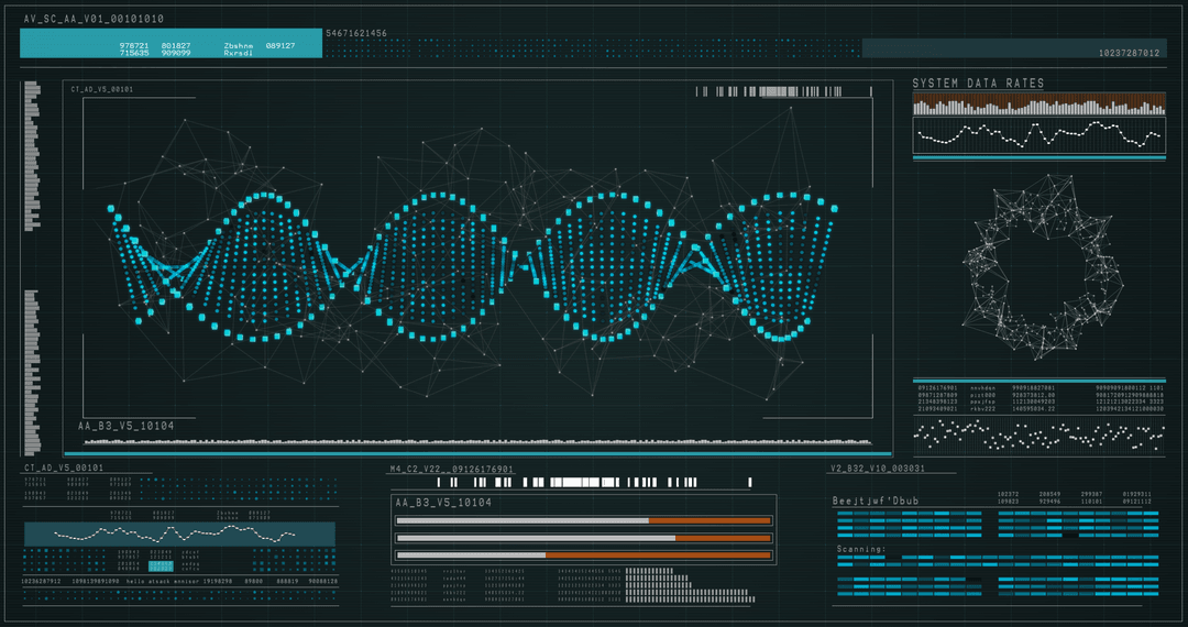 Transparent DNA Helix Visualization on High-Tech Interface - Download Free Stock Images Pikwizard.com
