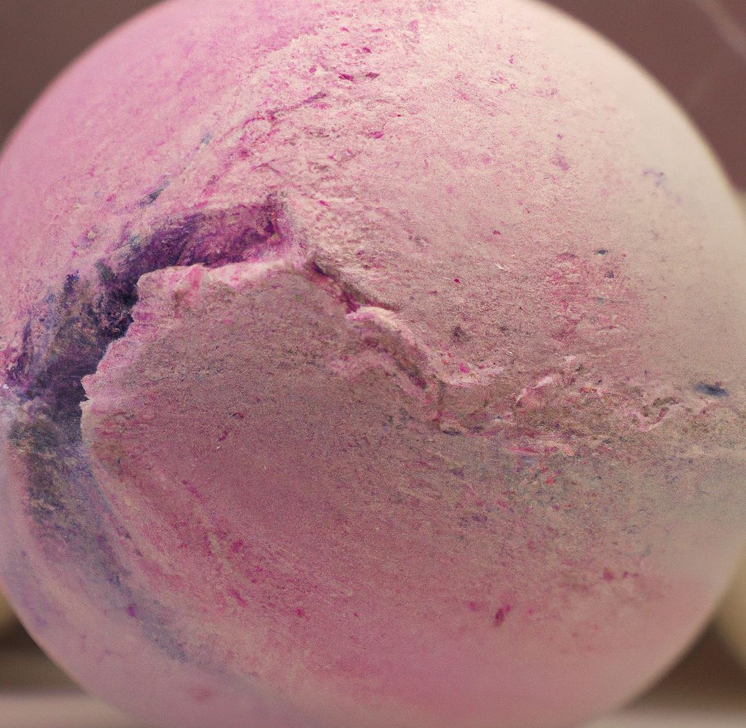 Close-Up of Pink and Purple Fizzy Bath Bomb - Free Images, Stock Photos and Pictures on Pikwizard.com