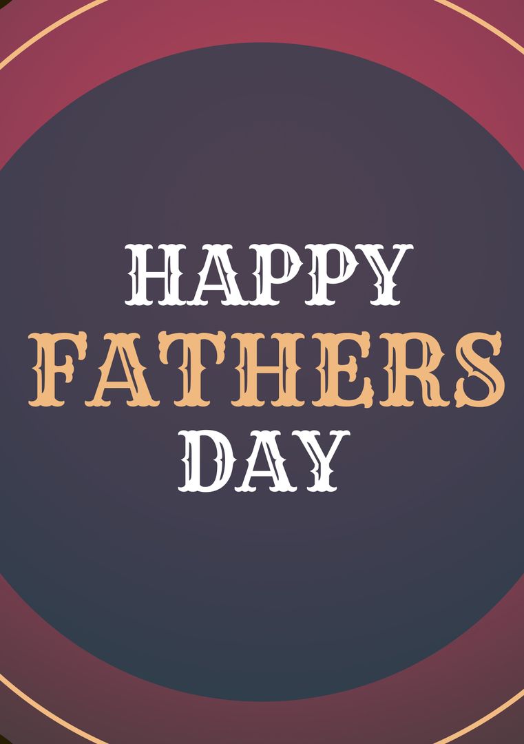Elegant Father's Day Greeting Card in Bold Typography - Download Free Stock Templates Pikwizard.com