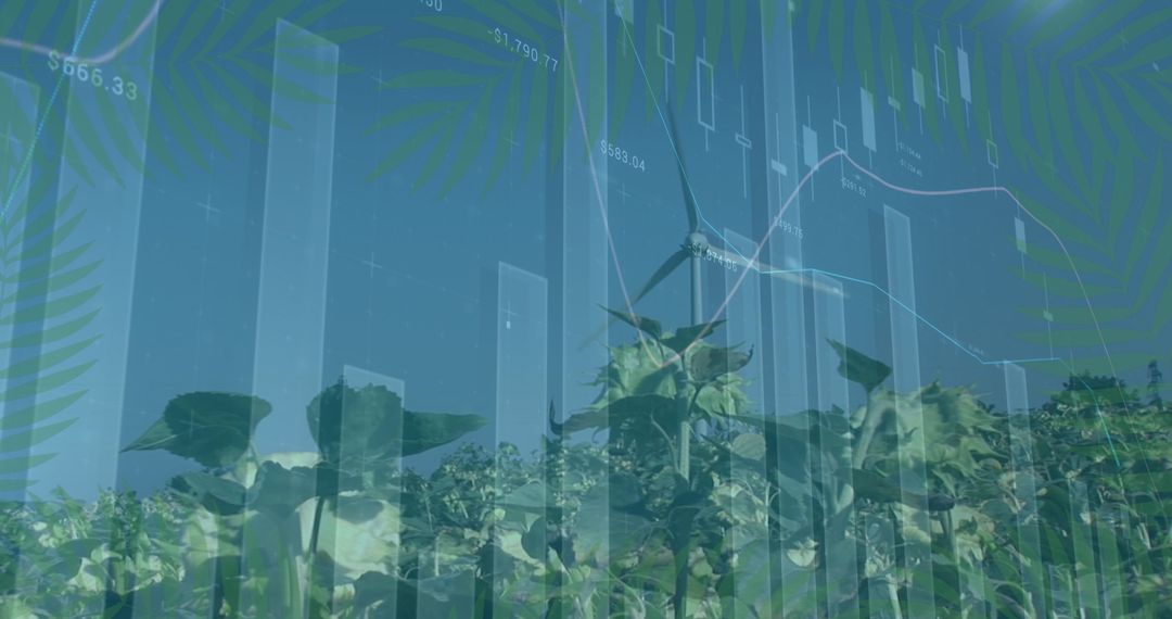 Data Interface Overlay on Renewable Energy Landscape