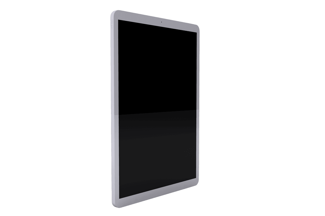 Vector tablet with transparent background for mock up display