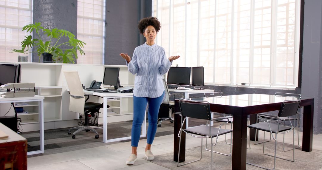 Confident Woman Leader in Modern Office
