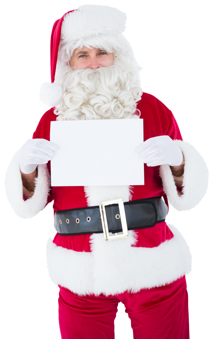 Transparent Santa Claus Holding Blank Sign - Download Free Stock Images Pikwizard.com