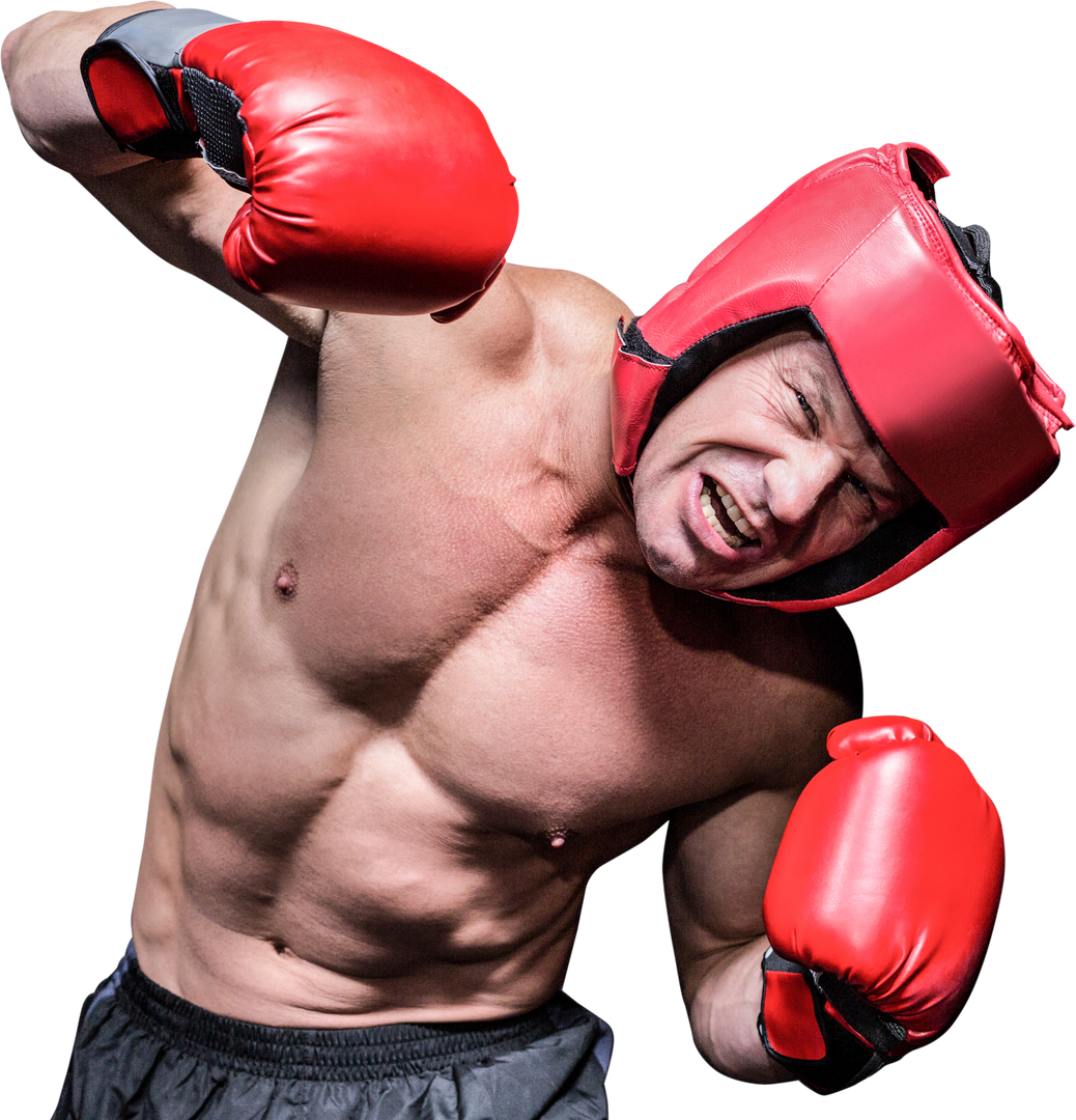 Caucasian Boxer Fighting Pose Transparent Background Sports Competition - Download Free Stock Images Pikwizard.com