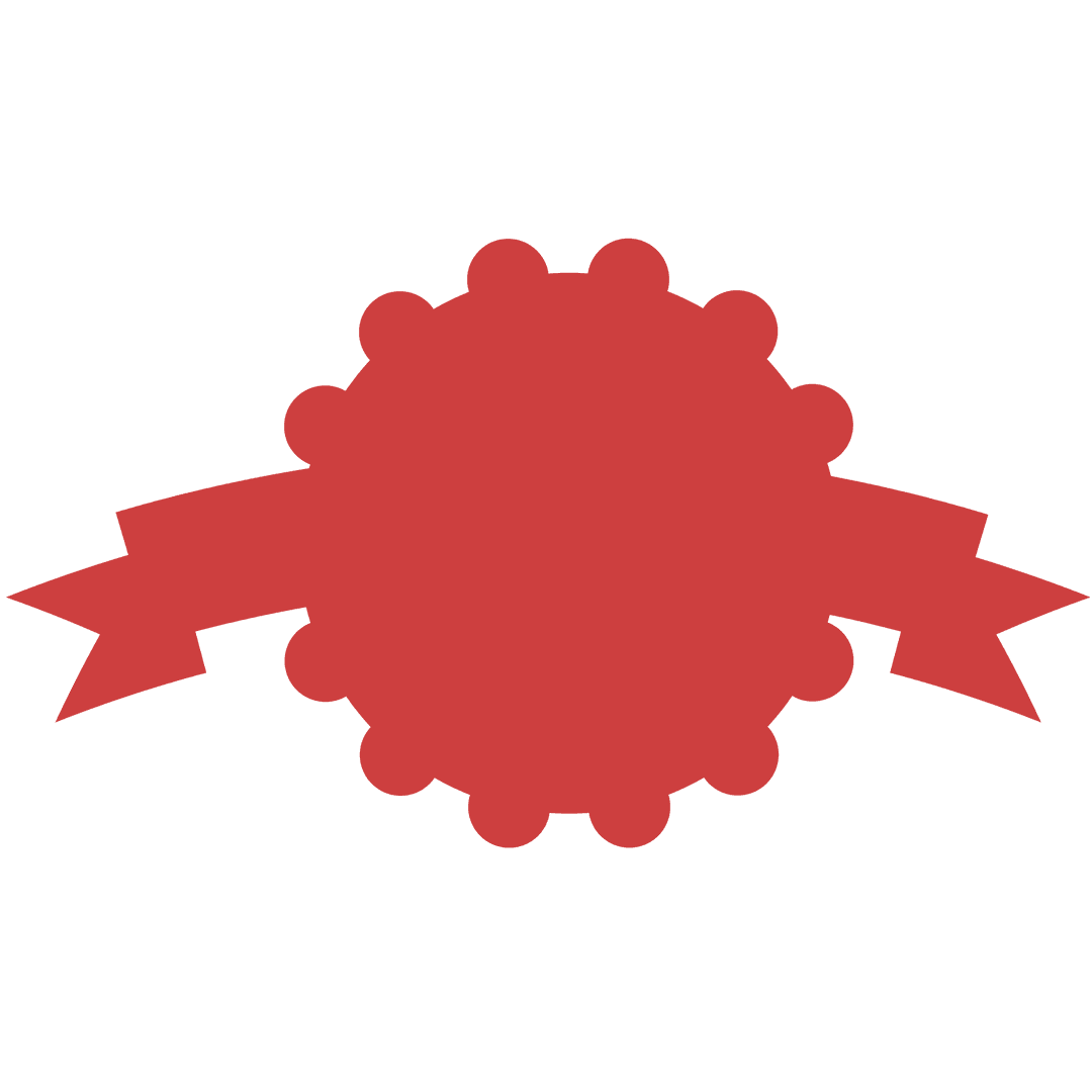Red Badge with Ribbon on Transparent Background for Use in Design - Download Free Stock Images Pikwizard.com