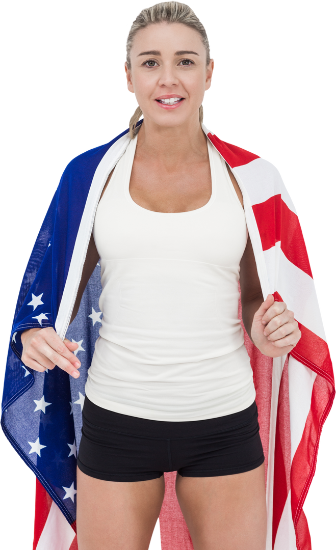 Woman Draping American Flag Transparent Background Freedom - Download Free Stock Images Pikwizard.com