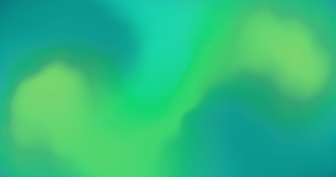 Abstract Blurred Green Clouds on Soft Background