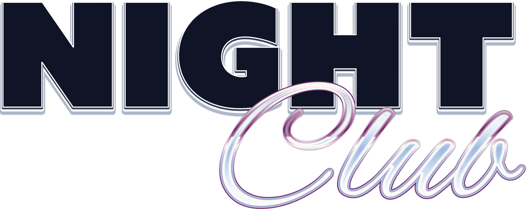 Digital Night Club Design with Transparent Background