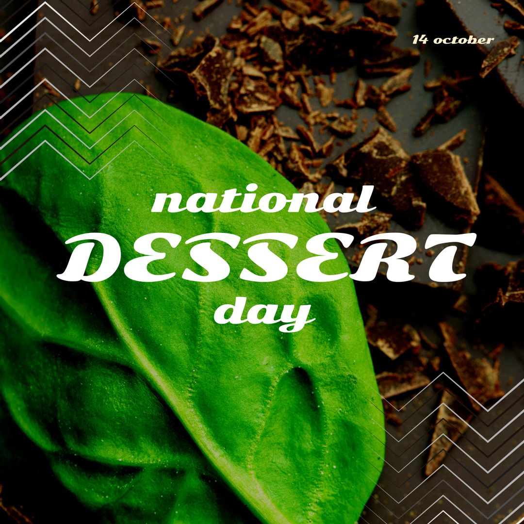 Celebrating National Dessert Day with Chocolate and Leaf Art