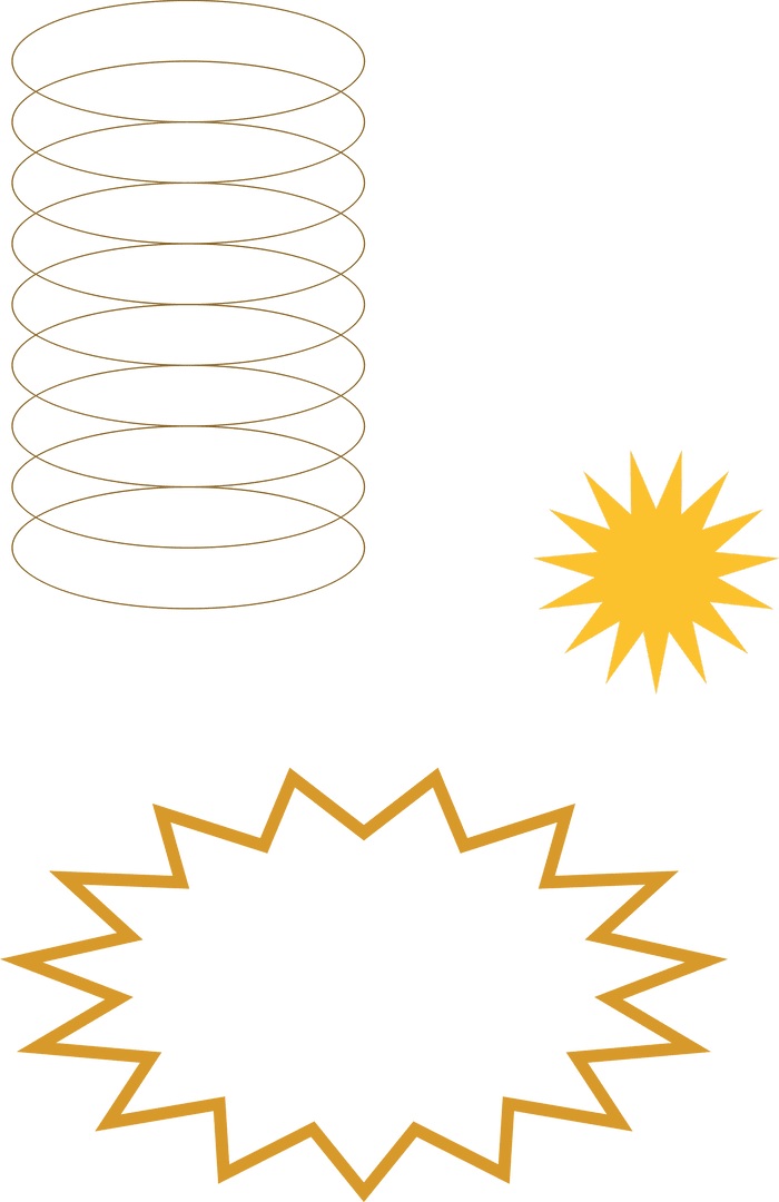 Dynamic Geometric Shapes on Transparent Overlay Design