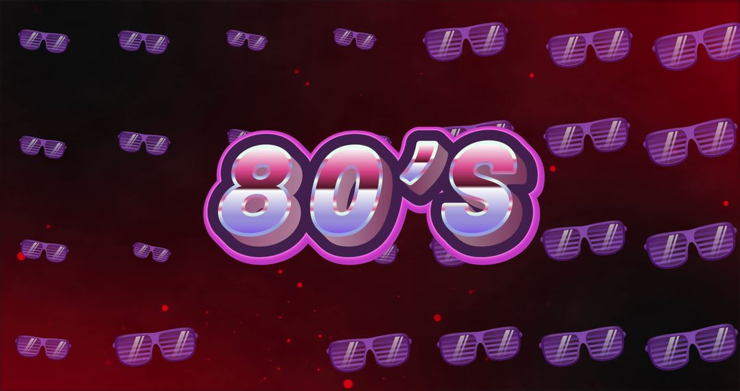 Retro 80's Pop Art Design with Vibrant Colors