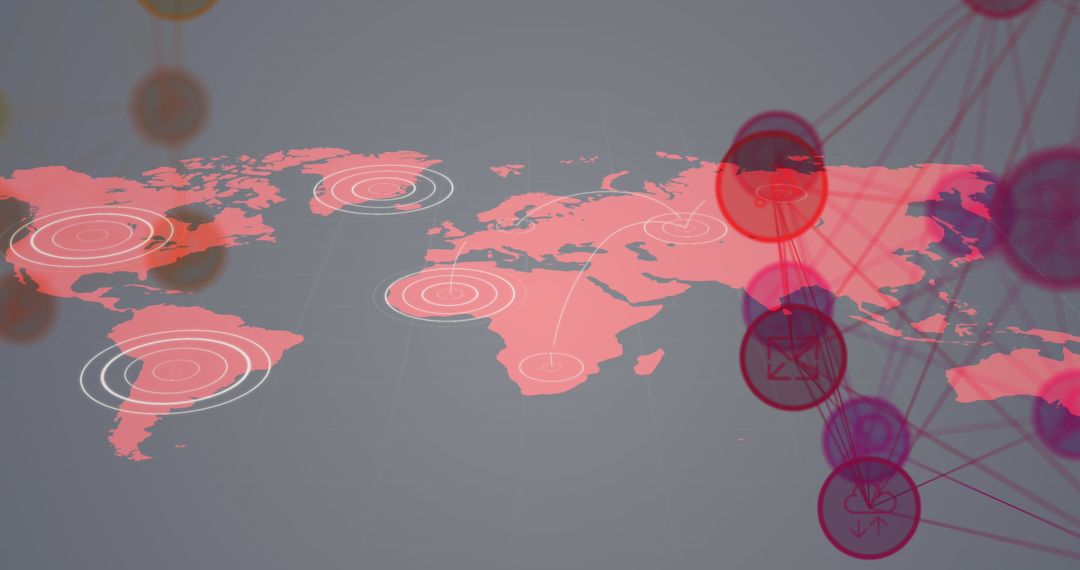 Interactive Global Network Visualization with Digital Data Icons