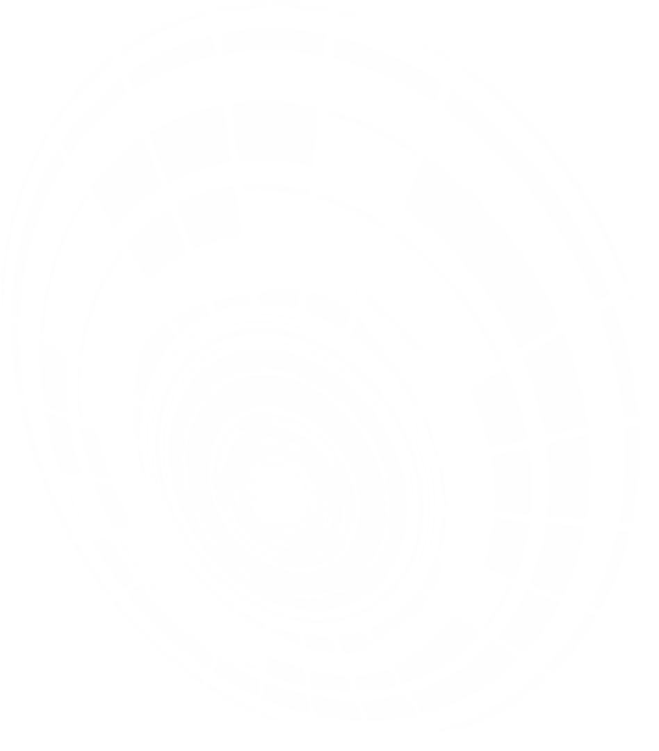 White Transparent Digital Design with Radiating Circles