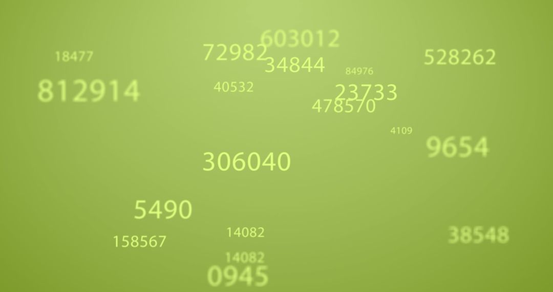 Digital Interface Displaying Random Number Sequence - Free Images, Stock Photos and Pictures on Pikwizard.com