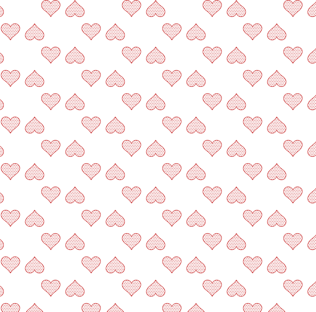 Heart Pattern on Transparent Background for Versatile Designs