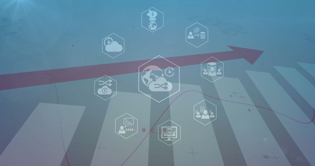 Innovative Digital Icons Symbolizing Business Technology Concepts