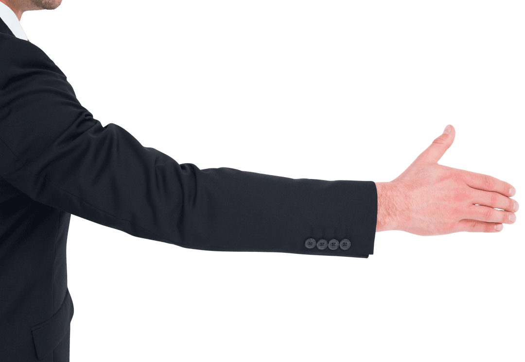 Transparent Friendly Handshake Gesture Corporate Welcome