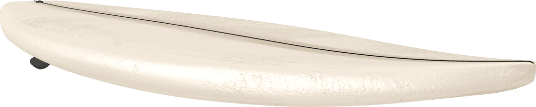 White Surfboard on Transparent Background for Sport Concepts