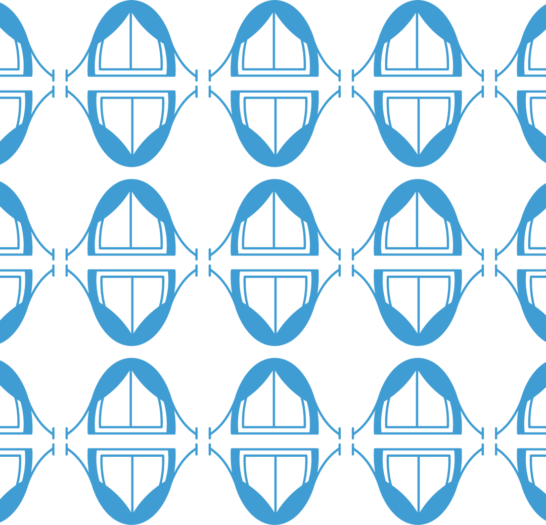 Seamless Blue Tent Pattern Vector on Transparent Background