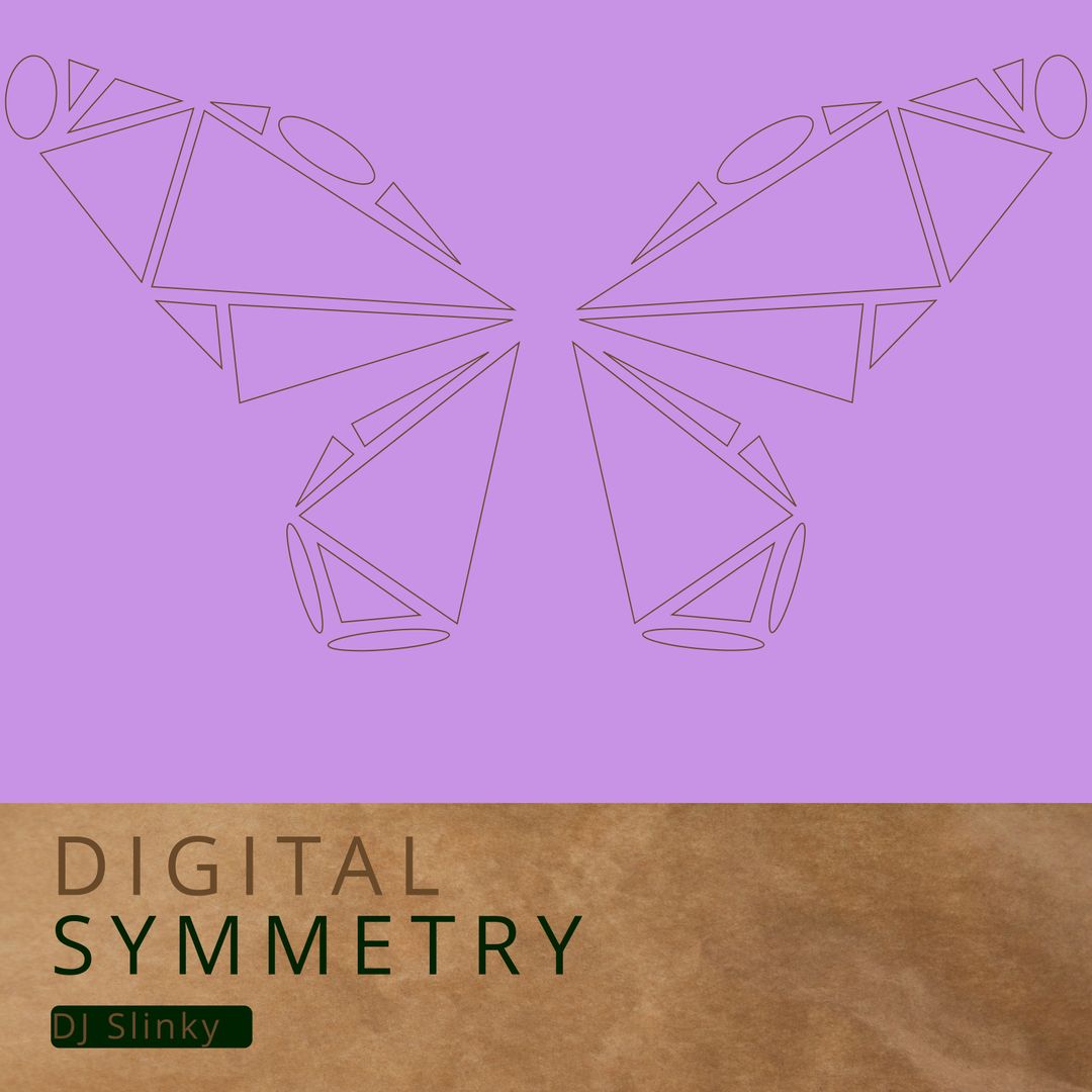 Geometric Butterfly with DJ Slinky Album Cover Design