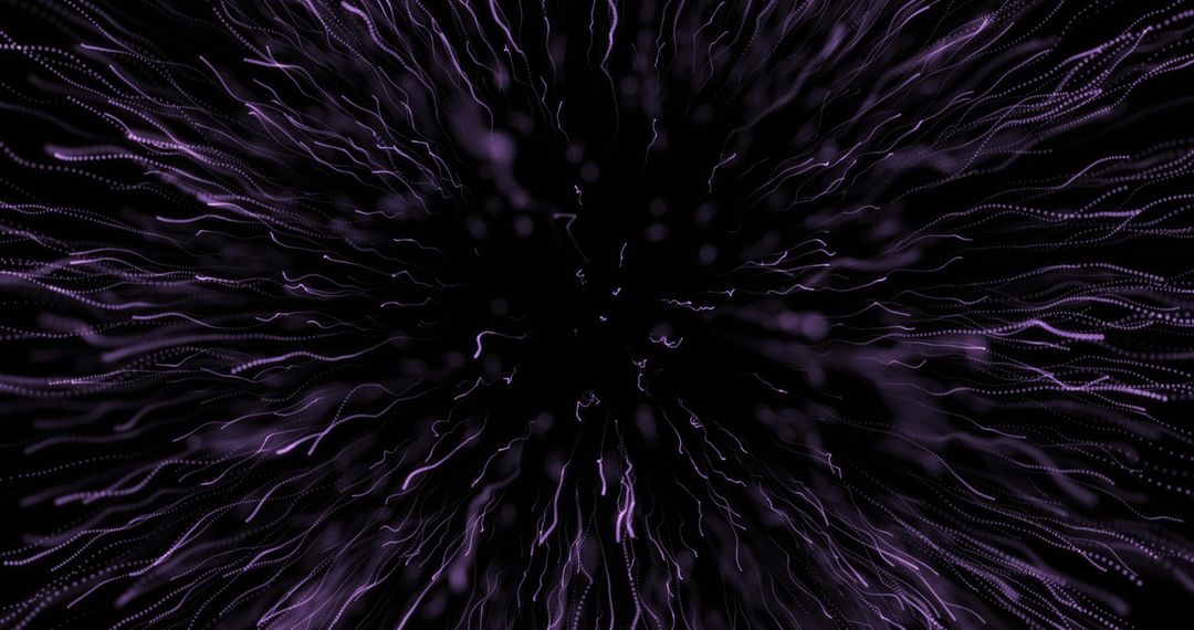 Abstract Purple Light Trails with Elegant Flowing Texture
